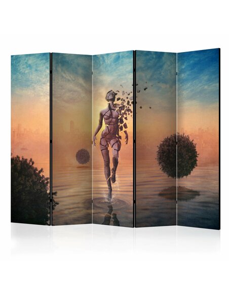 Paravent 5 volets WALK ON THE WATER II 