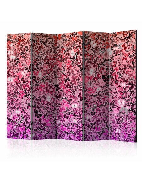 Paravent 5 volets LANGUAGE OF BUTTERFLIES II 