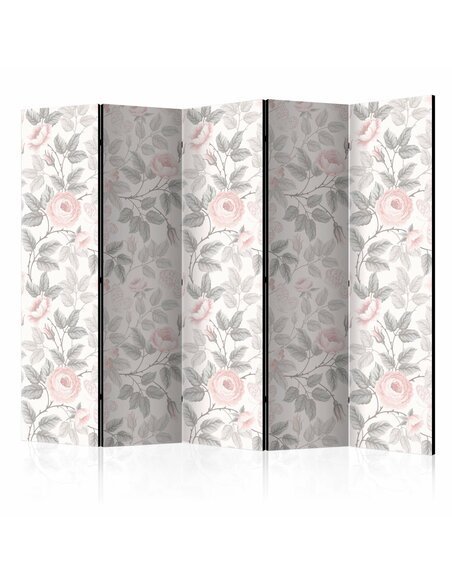 Paravent 5 volets WATERCOLOR ROSES 