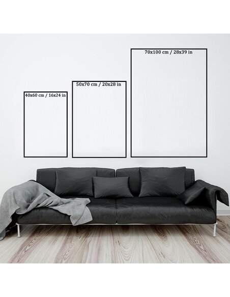 Tableau Abstraction Bleu Rouge Sur Toile 70x100 Cm - Décoration Murale Moderne ARTTOR