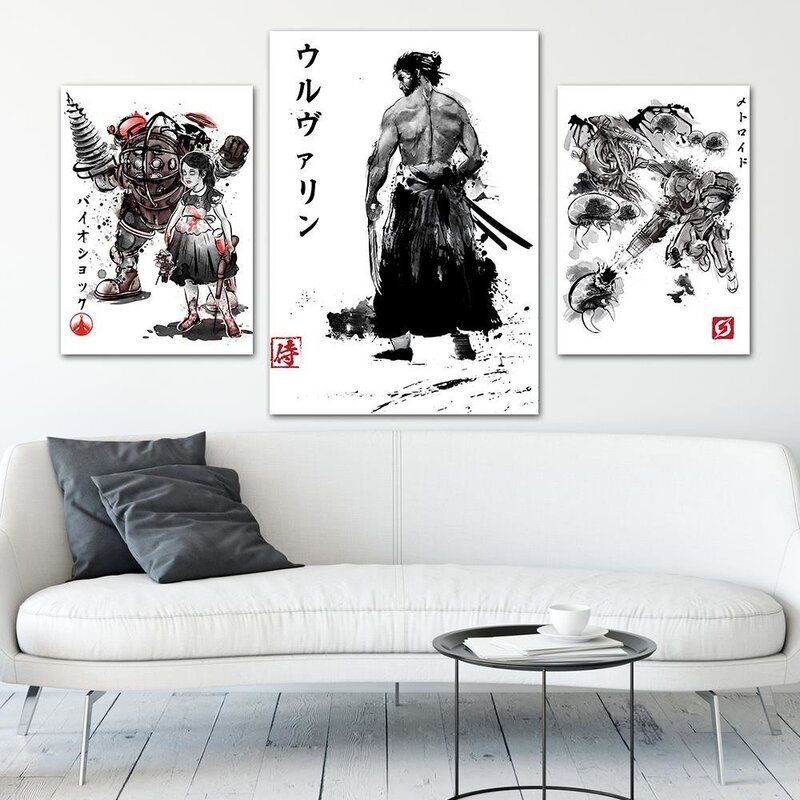 Tableau XXL Immortal Samurai imprimé sur toile