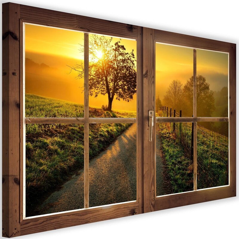 Tableau window, the road to the west imprimé sur toile