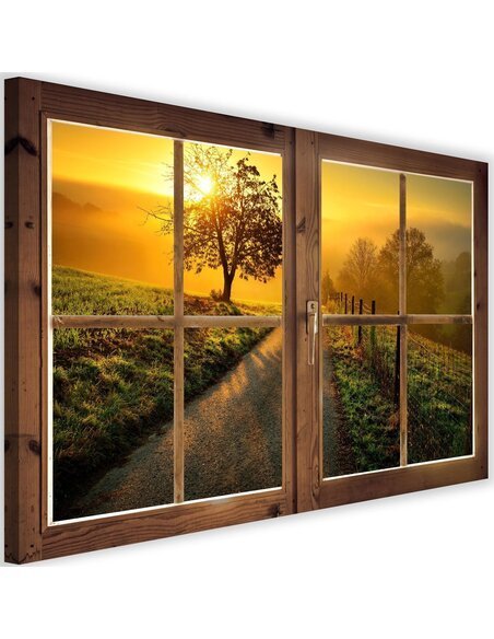 Tableau window, the road to the west imprimé sur toile