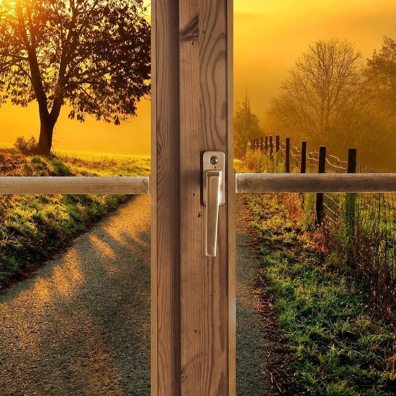 Tableau the road to the west imprimé sur bois