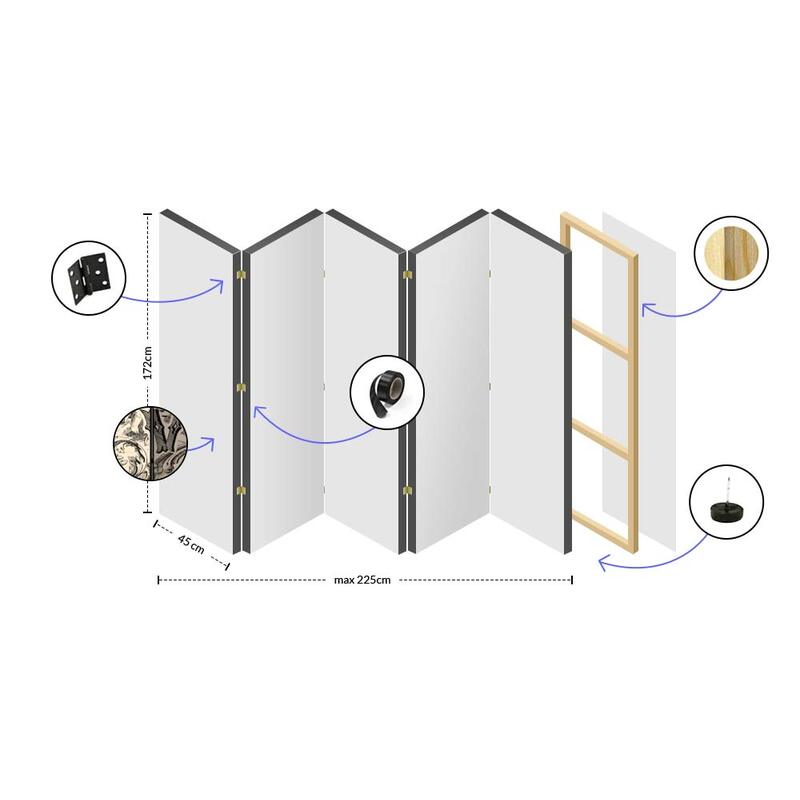 Paravent 3 volets METAL ALLIANCE