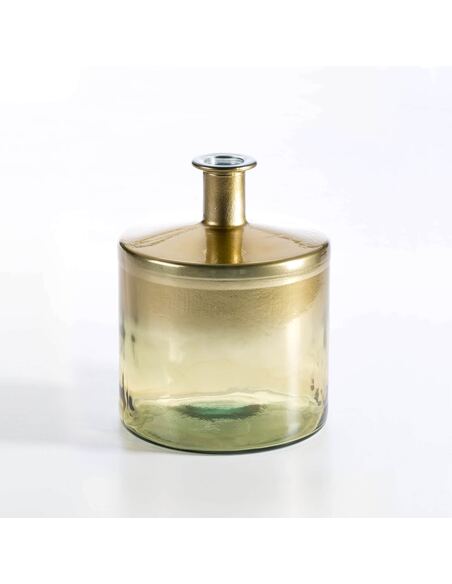 Vase 21x21x26 Verre Or