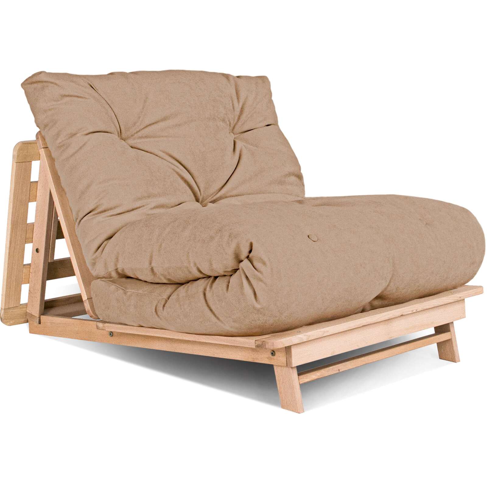 Canapé lit convertible futon Layti en bois massif Woodman