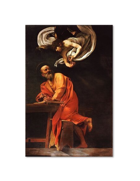 Tableau Reproduction Picture Of Caravaggio - Inspiration St. Matthew