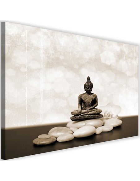 Tableau Buddha On The Rocks Zen 4