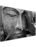 Tableau Buddha Face With A Leaf 3