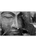 Tableau Buddha Face With A Leaf 3