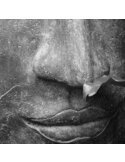 Tableau Buddha Face With A Leaf 3