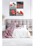 Tableau A Set Of Red Poppies