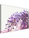 Tableau fleurs de glycine lilas sur toile intissée