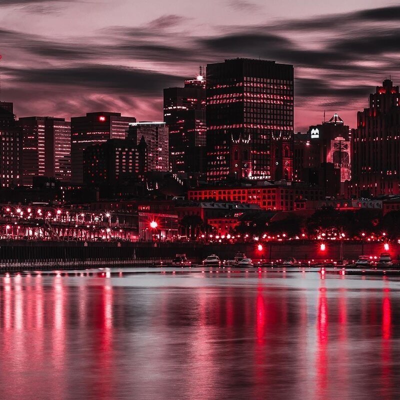 Tableau Red Lights Of The City