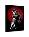 Tableau Metal Gear Big Boss sur fond noir et disque rouge