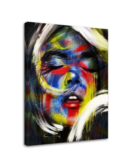 Tableau Woman With Closed Eyes