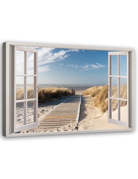 Tableau Opened Window To Way To The Beach