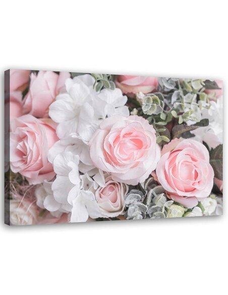 Tableau White And Pink Flowers