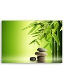 Tableau Green Bamboo And Zen Stones