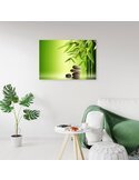Tableau Green Bamboo And Zen Stones