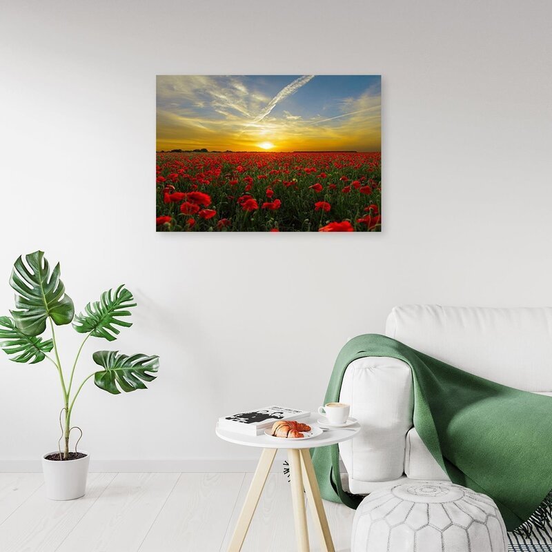 Tableau Red Poppy Flowers