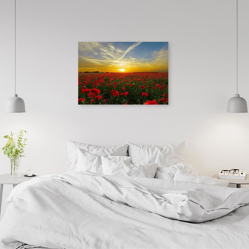 Tableau Red Poppy Flowers