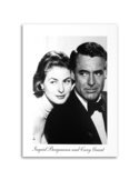 Tableau bois Ingrid Bergman and Cary Grant