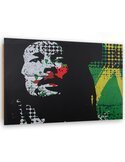 Tableau bois Reggae Bob Marley abstract
