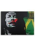 Tableau bois Reggae Bob Marley abstract