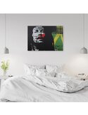 Tableau bois Reggae Bob Marley abstract
