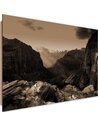 Tableau bois Between the rocks 1