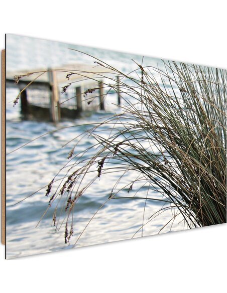 Tableau bois platform at sea