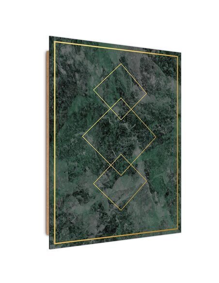 Tableau bois Golden squares