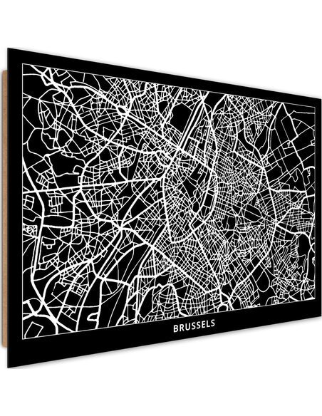 Tableau bois City Brussels