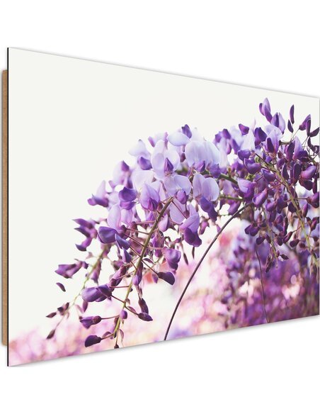 Tableau bois Lilac flowers wisteria