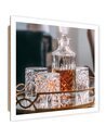 Tableau bois whiskey decanter