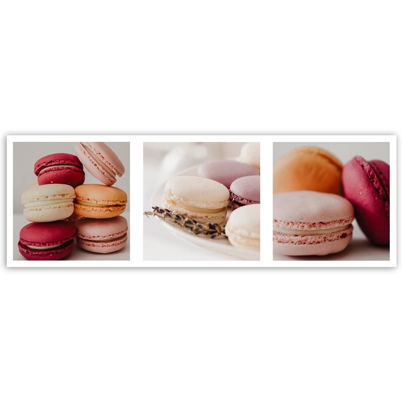 Tableau bois sweet macaroons