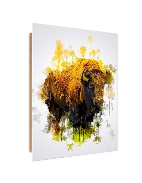 Tableau bois massive bison