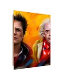 Tableau bois Back to the Future