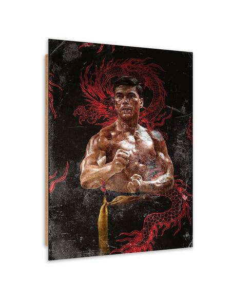 Tableau bois martial arts master