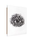 Tableau bois eye abstraction