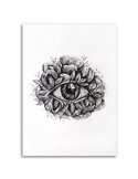 Tableau bois eye abstraction