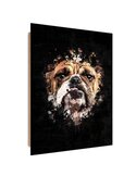 Tableau bois English Bulldog