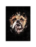 Tableau bois English Bulldog