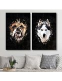 Tableau bois English Bulldog