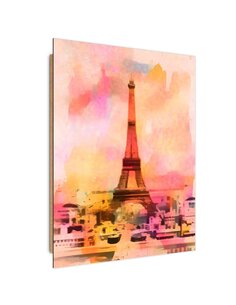 Tableau bois Eiffel Tower