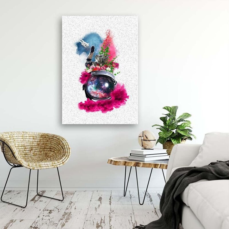 Tableau bois abstract collage