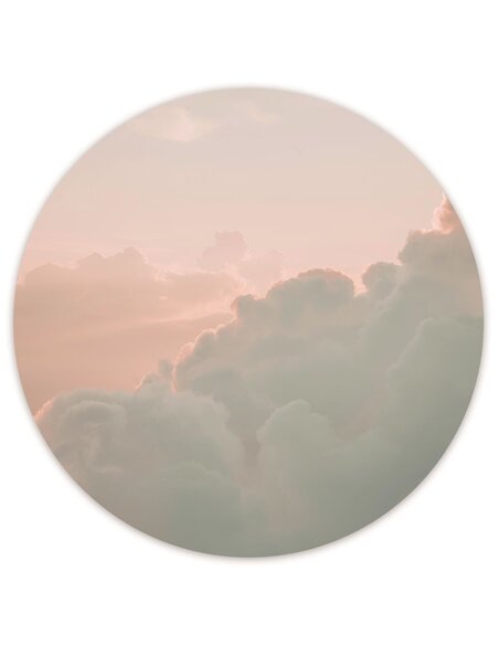 Tableau bois Rosy clouds