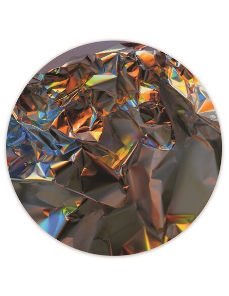 Tableau bois metal abstraction